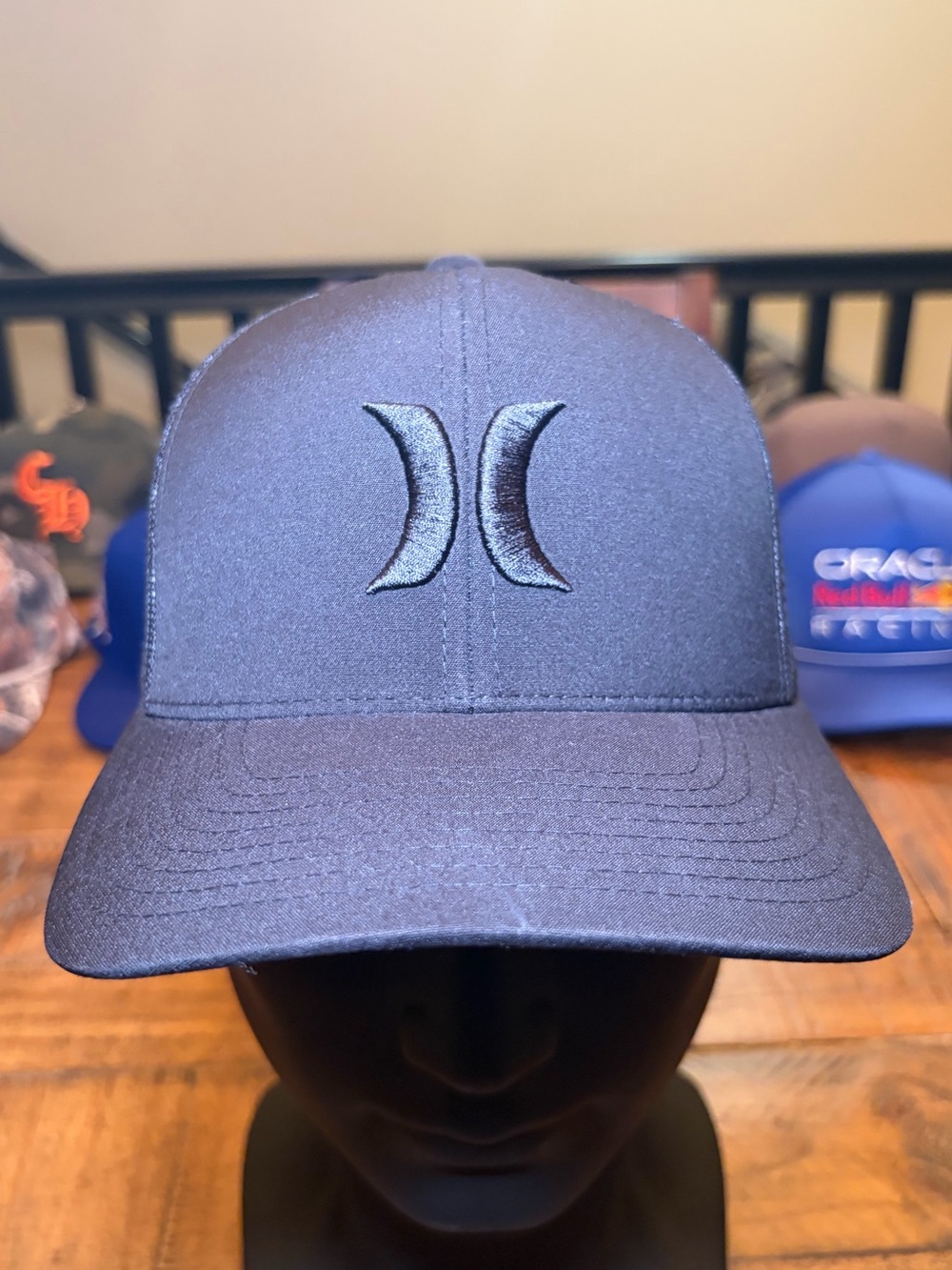 Hurley Black Embroidered Logo Men's Hat